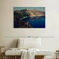 thumbnail image 2 of Elephant Stock Oregon's Crater Lake Wall Art - Horizontal Canvas Wall Art - Living Room Wall Decor - Photography Nature Canvas - Gray And Blue Decor - 39" x 26", 2 of 4