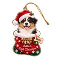 thumbnail image 2 of Christmas Acrylic Dog Ornament, 2D Flat Hanging Tree Pendant, Xmas Window Party Home Decor Use, 2 of 6