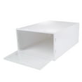 thumbnail image 2 of Miangastore 6pcs Shoes Box Drawer Shoe Box Thicken Transparent Shoes Organizer Dust-proof Shoes Display Box (White, Random Frame Color), 2 of 8