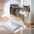 thumbnail image 5 of Cat Litter Box with Lid, Enclosed Cat Potty, Top Entry Anti-Splashing Cat Toilet, Easy to Clean Including Cat Litter Scoop -, 5 of 6