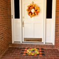 thumbnail image 2 of Fall Doormat Welcome Mat, 15.7 x 23.6 Inch Fall Decor Outside Maple Leaf Wreath Decorative Plaid Doormat Rubber Non Slip Backing Floor Mat Indoor Outdoor Rug, 2 of 7