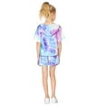 thumbnail image 3 of Arshiner Girls Tie Dye Two Piece Outfit Short Sleeve Pullover Crop Tops and Short Pants Sweatsuits Tracksuits, 3 of 8