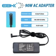 19.5V 4.62A 90W Ac Laptop Charger for HP H6Y88AA H6Y89AA 710413-001 Adapter Blue Tip : 4.5 X 3mm with Center Pin Inside Notebook Computer PC Power Cord Supply Source Plug