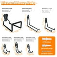 thumbnail image 2 of Goobetter 12 Pack Garage Hooks Heavy Duty, Wall Mount Hanger Organizer with Utility Steel and Anti-Slip Coating,Wall Storage Hook for Bikes,Ladders,Garden Tools and Hose,Includes Screws, 2 of 7