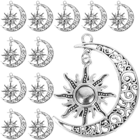 20 Pcs Sun Catchers Indoor Pendants Bulk Charms Moon Elegant Jewelry Miss