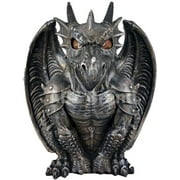 ABZ Brand Guardian Winged Red Eye Standing Dragon Gargoyle Candle Holder Statue Figurine Gothic Myth Fantasy Sculpture Decor