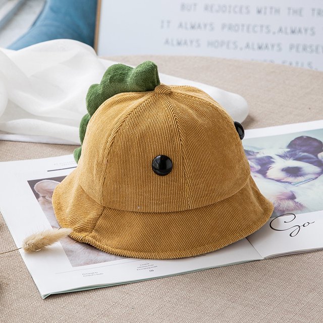Gorro de pescador para bebé, de otoño e invierno, bonito gorro de dinosaurio para niño, gorro de sol de moda para niña, MZ8263