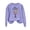 Purple, variant on IROINNID Christmas Long Sleeve Shirts for Women Christmas Printed Crewneck Pullover Loose Fitting Tops Casual Holiday Trendy Shirts,Orange