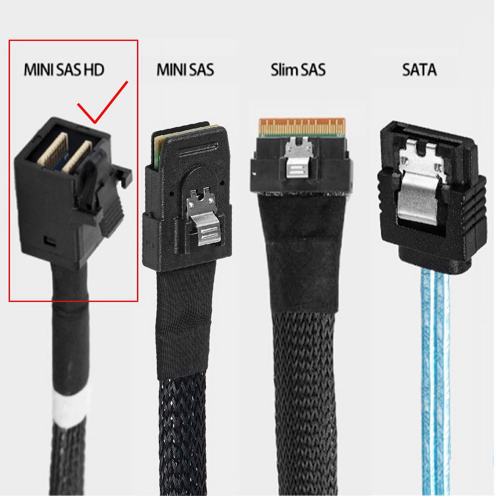 Mini SAS HD SFF-8643 To 4 SFF-8482 SATA Cable SFF-8643 to 4 SFF-8482 Connector with 15pin Power Port Hard Disk Server Cable