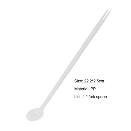 

IOAOAI Spoon Forks 2Pcs Long Handle Wide Application Excellent All-Purpose 2 in 1 Ultralight Spoon Fork
