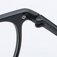thumbnail image 5 of Oval Candy Color Unisex Clear Glasses，Non-Prescription Eyeglasses Clear Lens Glasses，Fashionable and Literary Temperament，Bright Black, 5 of 6