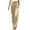Khaki#12, variant on Women's Satin Silk Wide Leg Pants Loose Drawstring Elastic Waist Trousers Women Casual Solid Baggy Lightweight Comfy Trousers