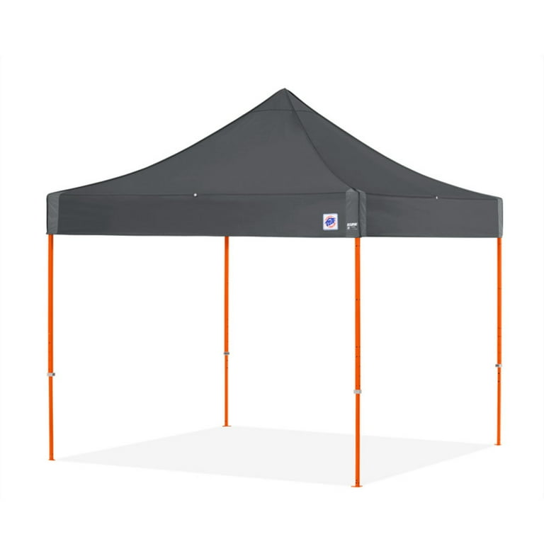 E Z Up EZUEC3STL10KFBKTBK 10 ft. Eclipse Steel Shelter Black Frame Black Top Walmart