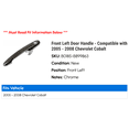 thumbnail image 2 of Front Left Door Handle - Compatible with 2005 - 2008 Chevy Cobalt 2006 2007, 2 of 2
