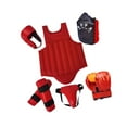 thumbnail image 2 of funtasica Sanda Gear Set Boxing Protective Gear Breathable Boxing Protector Gears Sparring Protective Gear for Kick Boxing Martial Arts Red Color L, 2 of 8