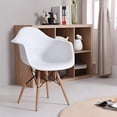 thumbnail image 1 of Heavenly Collection Bucket Armchair with Wood legs, 1 of 9