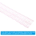 thumbnail image 4 of Unique Bargains 1.8 Inch Wide 25 Yards Lace Trim Ribbon, Sewing Lace Roll Gift Package Pattern Wrapping for Party Home Decoration Dress Craft, Pink, 4 of 6