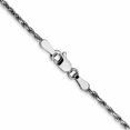 thumbnail image 4 of 10K White Gold 1.6mm D/C Machine Made Rope Chain (18 X 1.6) In India 10w014-18, 4 of 5