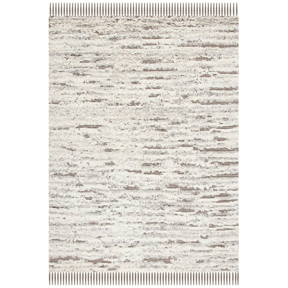 SAFAVIEH Casablanca Dominic Distressed Wool Runner Rug, Natural/Ivory, 2'3" x 8'
