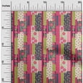 thumbnail image 2 of oneOone Georgette Viscose Crimson Red Fabric Floral Craft Projects Decor Fabric Printed By The Yard 42 Inch Wide, 2 of 5