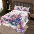 thumbnail image 2 of Erosebridal Girly Pink Castle Coverlet Set Queen, Fairy Tale Bedding Set, Princess Style Decor, 2 of 5