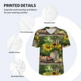 thumbnail image 5 of Fotbe Vintage Wooden Bucket Baseball Jersey Shirt for Men and Women, Casual Short Sleeves Button Down T-Shirt-4X-Large, 5 of 9