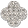 thumbnail image 1 of Brooch Pin Flower Twist Shape Sparkling Rhinestones Imitation Pearls Decor Scarf Buckle Sweaters Collars Hats Bags Coats Scarves Accessory, 1 of 8