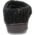 thumbnail image 4 of Clarks Black Knitted Collar Winter Clog Rounded Closed Toe Slippers (Black Gold Premium, 9), 4 of 6