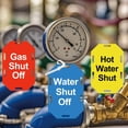 thumbnail image 4 of shiyou-12Pcs Utility Tag Set for Gas, Water, and Hot Water Shut Off Valves - Plastic Plumbing Identification Tags for Home, Business, Basement, Furnace Safety, 4 of 4