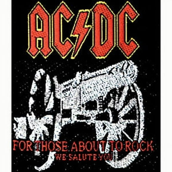 AC/DC Men's Woven Patch Black