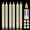 Ivory, variant on YEAHOME 6 Pack Flameless LED Taper Candles, 9.8 in White Battery Operated Candlesticks with Remote, Timer & Dimmer, Flickering Flame