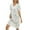 White, variant on Newway Long Nightgowns for Women Soft Night Robes Long Sleeve V Neck Sleepwear Print Loungewear