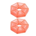 thumbnail image 1 of 2pcs/set Pill Case Plastic 7 Grid Tablet Box Portable Storage Tablet Holder Travel Organizer, Orange, 1 of 9