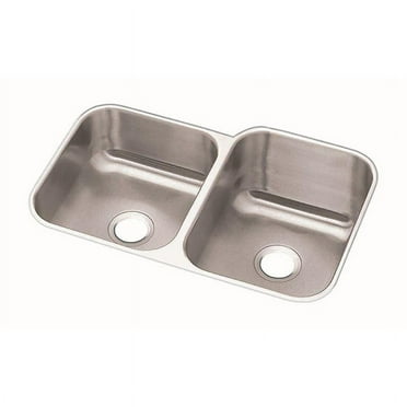 Elkay Dxuh312010l Dayton 31-3/4" Undermount Double Basin Stainless Steel Kitchen Sink -