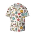 thumbnail image 6 of Kdxio Men's Hawaiian Shirt for Men Short Sleeve Shirt Cooking Utensils Summer Casual Holiday Beach Button Down T-Shirts, 6 of 7