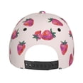 thumbnail image 6 of Fotbe Hand Drawn Strawberry Classic Baseball Cap, Adjustable Snapback Hats, Outdoor Baseball Hat for Men and Women Cotton Soft, 6 of 9
