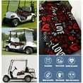 thumbnail image 6 of Valentine's Day Gift Idea Golf Cart Seat Protector 51"x31" Universal Front Bench Cover Soft Microfiber Towel, 6 of 8