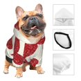 thumbnail image 3 of Fotbe Love Sudadera con Estampado para Perros Pequeños – Suéter con Capucha para Mascotas, Tela Suave de Forro Polar con Bolsillo-Large, 3 of 7