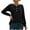 Black, variant on WCMZJ Women's Sweaters Casual Long Sleeve Loose V Neck Button Henley Tops Pullover Knit Jumper Black XL