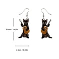 thumbnail image 2 of Earrings Shiny Pretty Fashion Face Shape Tall Cute Cat Animal for Girls Ladies, 2 of 6