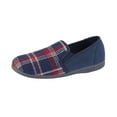 thumbnail image 3 of Sleepers Mens Jim Checked Velour Slippers, 3 of 4