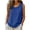 Blue, variant on AzureSilk Linen Tank Tops for Women Summer Sleeveless Linen Shirts Loose Lightweight Casual Basic Tees Plus Size Shirts, Size S-2XL