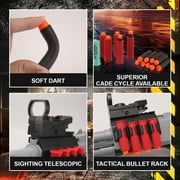 30-Inch Foam Blaster with Flashlight – Shell Ejecting, Manual Loading Spring Soft Dart Blaster for Outdoor Fun 14+ Years Old