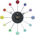 thumbnail image 5 of Infinity Instruments Orb Spoke 15 Inch Starburst Indoor Wall Clock, Rainbow, 5 of 7