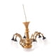 thumbnail image 4 of Candelabro a a 1/87, modelo de accesorio de luz de techo, diseño de isaje de mesa de arena, lámpara colgante de 3V/12V adornos de lámpara Dorado Hugo Luces de techo a escala, 4 of 9