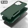 thumbnail image 4 of Defender Case for iPhone 13 Pro Max 6.7'' - Heavy Duty 1 in 1 Design Rugged Full Body Dustproof Shockproof Bumper Non-Slip Protective Cover,Green,For iPhone 13 Pro Max, 4 of 10