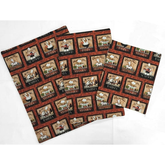 Fat Chefs Countertop Appliance Slider Mats by Penny's Needful Things (Bistro Chefs) 3-Pack