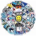 thumbnail image 2 of Winter ski sticker pack 50 pieces colorful ski cartoon stickers ski helmet stickers for flask, water bottle,vinyl waterproof graffiti decals for kids, 2 of 4