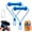 2PCS, variant on Dual-Action Canine Dental Prop, Dog Mouth Opener for Teeth Brushing, Bite-Resistant Dental Chew Toy and Pet Oral Care Tool for Small Medium Large Dogs (1PCS)