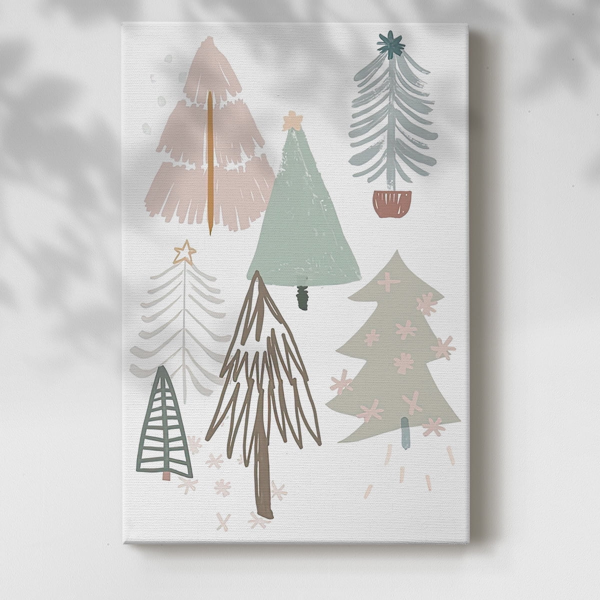 Christmas Tree Sketchbook Collection B- Gallery Wrapped Canvas